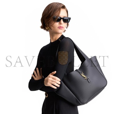YSL LE 5 À 7 SMALL BEA IN GRAINED LEATHER 779029AADUU1000 (28*23*13cm)